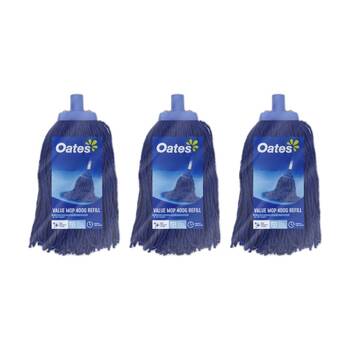3PK Oates Value Mop Refill Absorbent Cleaning Replacement Pad Blue 400g