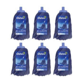 6PK Oates Value Mop Refill Absorbent Cleaning Replacement Pad Blue 400g
