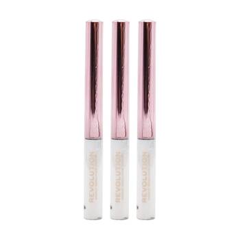 3PK Revolution Super Flick Liquid Eyeliner Eye Makeup White 2.4ml
