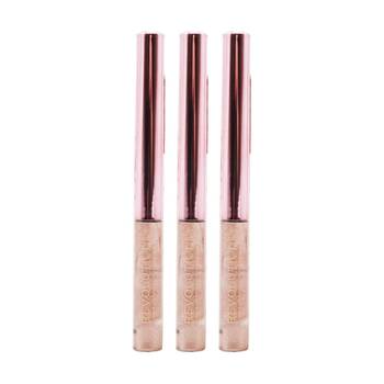 3PK Revolution Super Flick Liquid Eyeliner Eye Makeup Rose Gold 2.4ml
