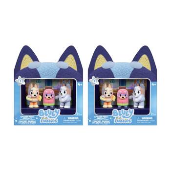 2x 3pc Bluey Series 1 Fuzzies Collectable Kids Figure Episode Set 4y+ Assorted