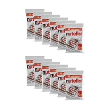 12x 12pc Nutella Ferrero Chocolate Spread Portion On The Go Pack 15g