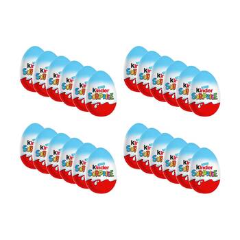 24PK Fererro Kinder Surprise Chocolate Egg Blue Confectionary 20g