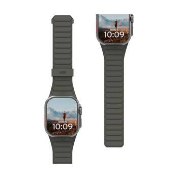 UAG Pathfinder Apple Watch Strap (4446mm/ULTRA) Magnetic Silicone - Olive/Rust