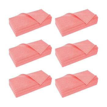 6x 20pc Edco Absorbent Merriwipe Solvent Resistant Heavy Duty Wipes Red