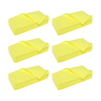6x 20pc Edco Absorbent Merriwipe Solvent Resistant Heavy Duty Wipes Yellow