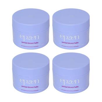 4PK Epzen Unwind Shower Balm In-Shower Moisturiser Shea Butter Vitamin E 200ml