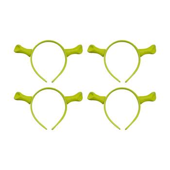 4PK Rubies Shrek Headband With Latex Ears Costume Dress Up Party Accessory