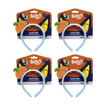 4PK Rubies Bluey Halloween Plush Headband Costume Accessory Kids 3y+