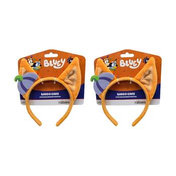 2PK Rubies Bluey Bingo Halloween Plush Headband Costume Accessory Kids 3y+