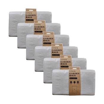 6x 4pc Unbranded 150L Capacity Reusable Garden Tidying Bags 120x73cm