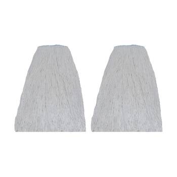 2PK Edco High Lint Resistance Polycotton Mop Plastic Ferrule 20 Blue