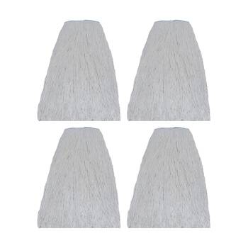 4PK Edco High Lint Resistance Polycotton Mop Plastic Ferrule 20 Blue