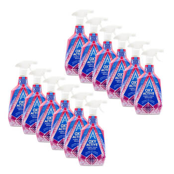 12PK Astonish Oxy Active Fabric Stain Remover Spray Cleaner 750ml