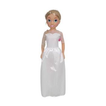 Bambolina Fashion Doll Bride Dress Veil Detailed Design Toy White 80cm