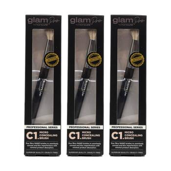 3PK Manicare Make Up Micro Concealing Brush C1 Glam Pro Professional Series