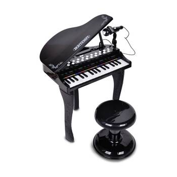Bontempi Electronic Grand Piano 32-Key With Microphone Stool Light Effects