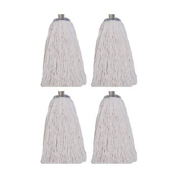 4PK Edco Polycotton Mop Head Metal Ferrule Cleaning Tool 30 1inchx25mm