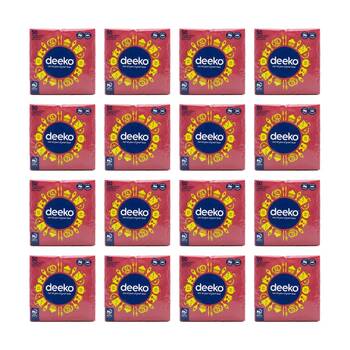 16x 50pc Deeko Thick Soft Extra Strong Napkins 31x31cm Assorted