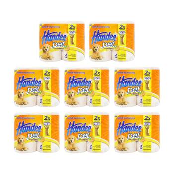 8PK Handee Paper Towel 2 Pack Odour Neutralising For Pets 120 Sheets Per Roll