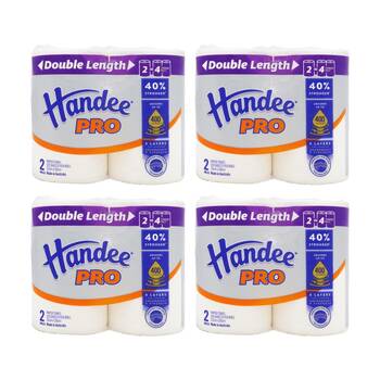 4PK Handee Paper Towel 2 Pack 120 Sheets Per Roll 6 Layers 22cm x 20cm Pro