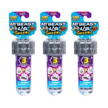 3x 3pc MrBeast Lab Swarms S3 Fusion Pod Micro Beasts Assorted
