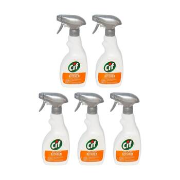 5PK Cif Cuisine Ultrafast Kitchen Spray Cleaner Grease Remover 500ml