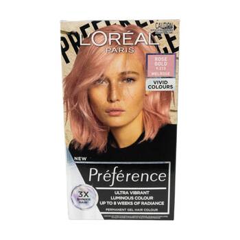 Loreal Preference Long Lasting Hair Colouring Dye Rose Gold 9.213