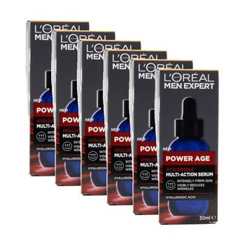 6PK Loreal Men Expert Power Age Multi Action Hyaluronic Acid Serum 30ml