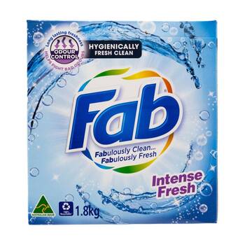 FAB Hygienically Clean Intense Fresh Cleaning Laundry Powder 1.8kg