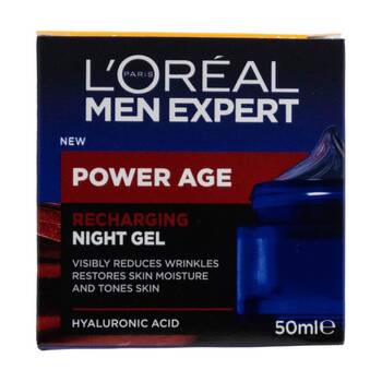 Loreal Men Expert Power Age Recharging Night Gel Skin Care 50ml
