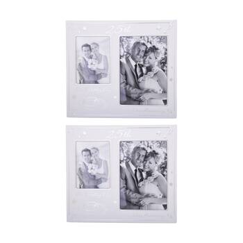 2PK Gibson Gifts 25th Annivers Collage Frame R Home Decor Photo Frames