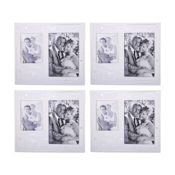 4PK Gibson Gifts 25th Annivers Collage Frame R Home Decor Photo Frames