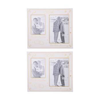 2PK Gibson Gifts 50th Annivers Collage Frame R Home Decor Photo Frames