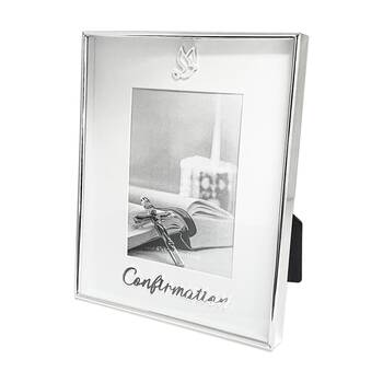 Gibson Gifts Boxed Confirmation Picture Photo Frame 4x6 White Silver