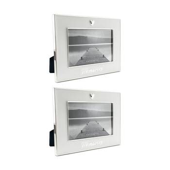 2PK Gibson Gifts Pure White Memories 6x4 Home Decor Photo Frames