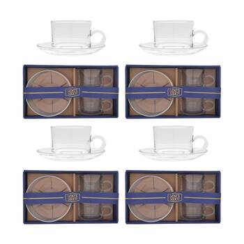 4x 2pc Gibson Gifts Gents Society Espresso Cup Dinnerware/Serveware Kitchenware