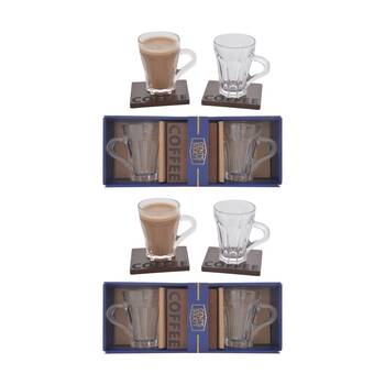 2x 2pc Gibson Gifts Gents Society Cup & Coaster Dinnerware/Serveware Kitchenware