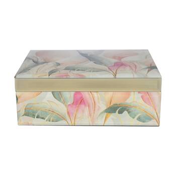 Gibson Gifts Golden Tropics Jewel Box with Tray Organiser/Storage