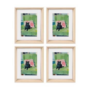 4PK Gibson Gifts Natural Ash Photo Frame 5x7 Home Decor Frames Rectangular