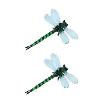 2PK Gibson Gifts Artisan Glass Dragonfly Home Decoration Sculptures/Figurines
