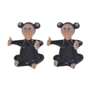 2PK Gibson Gifts Artisan Glass Monkey Home Decoration Sculptures/Figurines