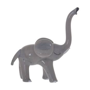 Gibson Gifts Artisan Glass Elephant Home Decoration Sculptures/Figurines