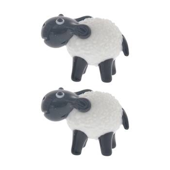 2PK Gibson Gifts Artisan Glass Sheep Home Decoration Sculptures/Figurines
