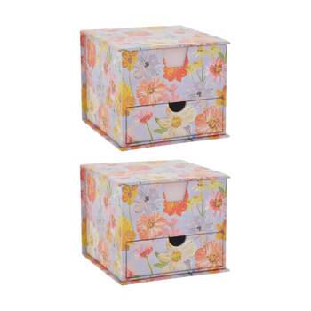 2PK Gibson Gifts Saffron Memo Cube Paper Rack Art & Craft Organisation/Storage
