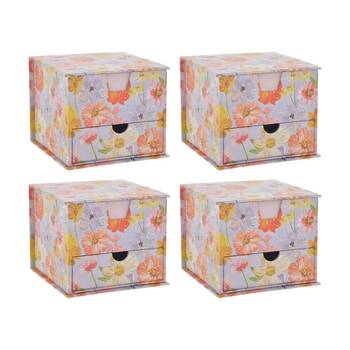 4PK Gibson Gifts Saffron Memo Cube Paper Rack Art & Craft Organisation/Storage