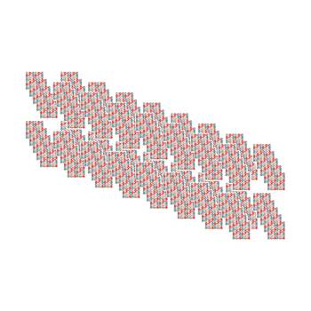 8x 20pc Annabel Trends Multicoloured Paper Napkins Christmas Harlequin 23.5x33cm