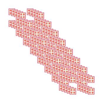 8x 20pc Annabel Trends Pink & Red Festive Paper Napkins Fiesta Heart 23.5x33cm