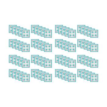 4x 20pc Annabel Trends Blue Paper Napkins Fiesta Palm Trees 23.5x33cm