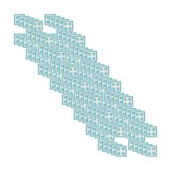 8x 20pc Annabel Trends Blue Paper Napkins Fiesta Palm Trees 23.5x33cm